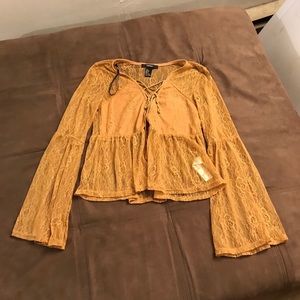 Forever 21 Lace long sleeve top